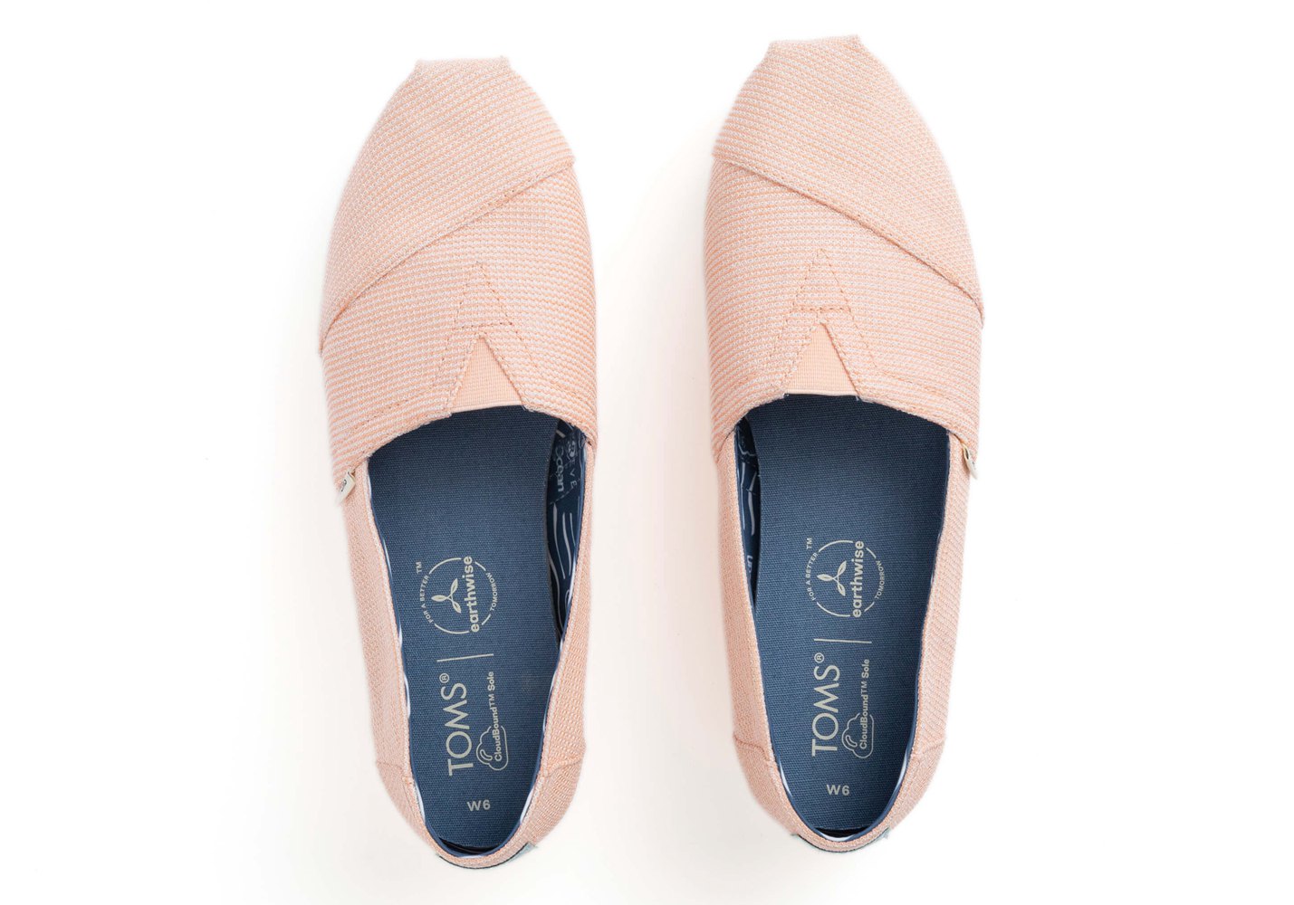 Toms Espadryle Damskie Różowe - Alpargata Repreve Our Ocean® - 76MUDHLYK